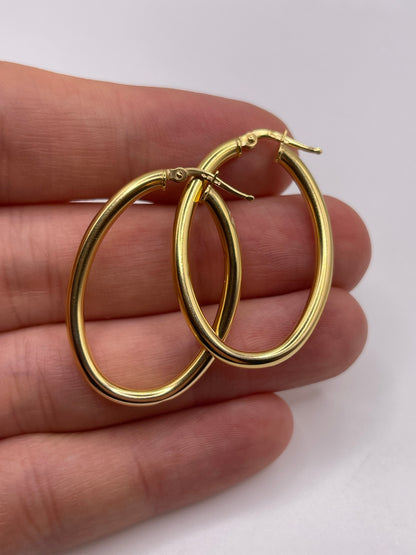 9ct gold Creole earrings
