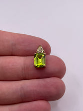 Load image into Gallery viewer, 9ct gold peridot and diamond pendant
