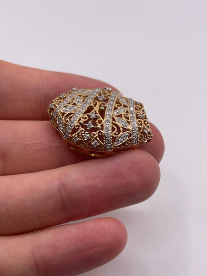 14ct gold diamond pendant