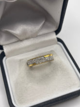 Load image into Gallery viewer, Gold plated silver diamond ring
