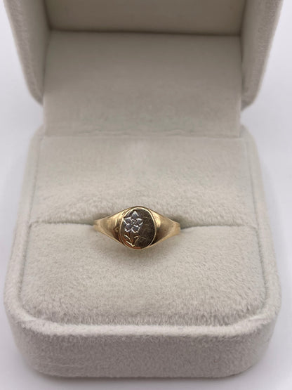 9ct gold signet ring
