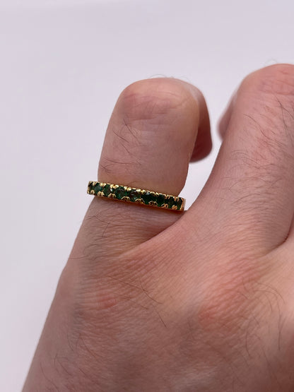 18ct gold emerald ring