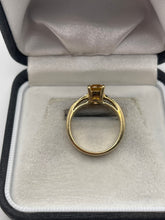 Load image into Gallery viewer, 9ct gold citrine and diamond ring
