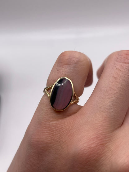 9ct gold gemstone ring
