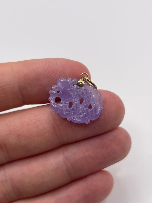 14ct gold jade pendant