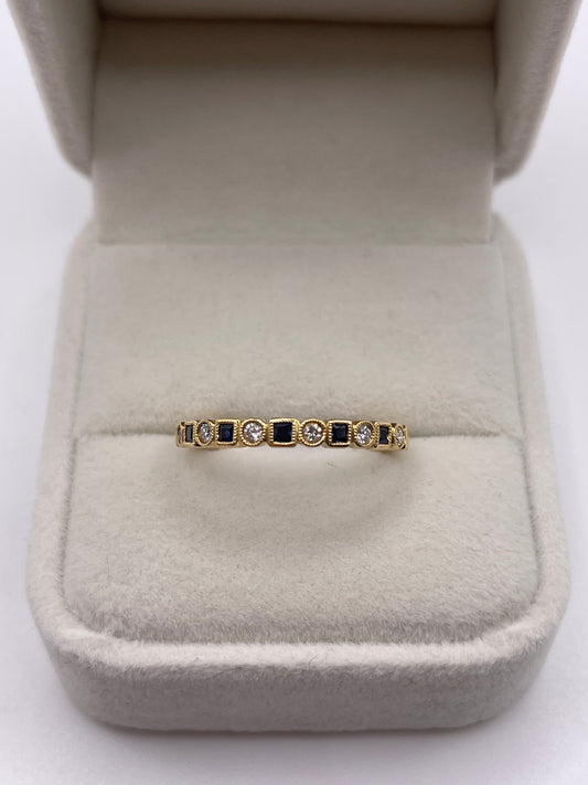 18ct gold sapphire and diamond ring