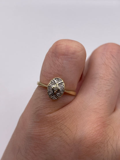 9ct gold diamond ring