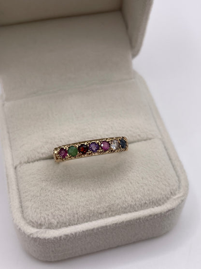 9ct gold regards ring
