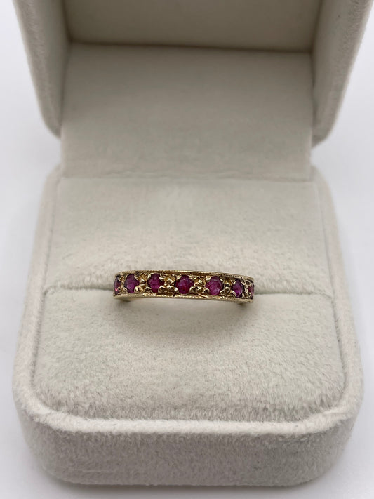 9ct gold ruby ring