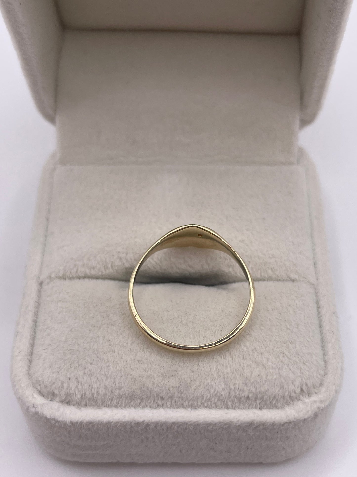 9ct gold diamond signet ring