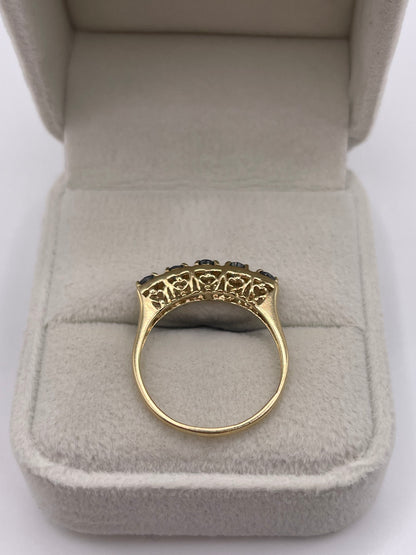 9ct gold alexandrite ring