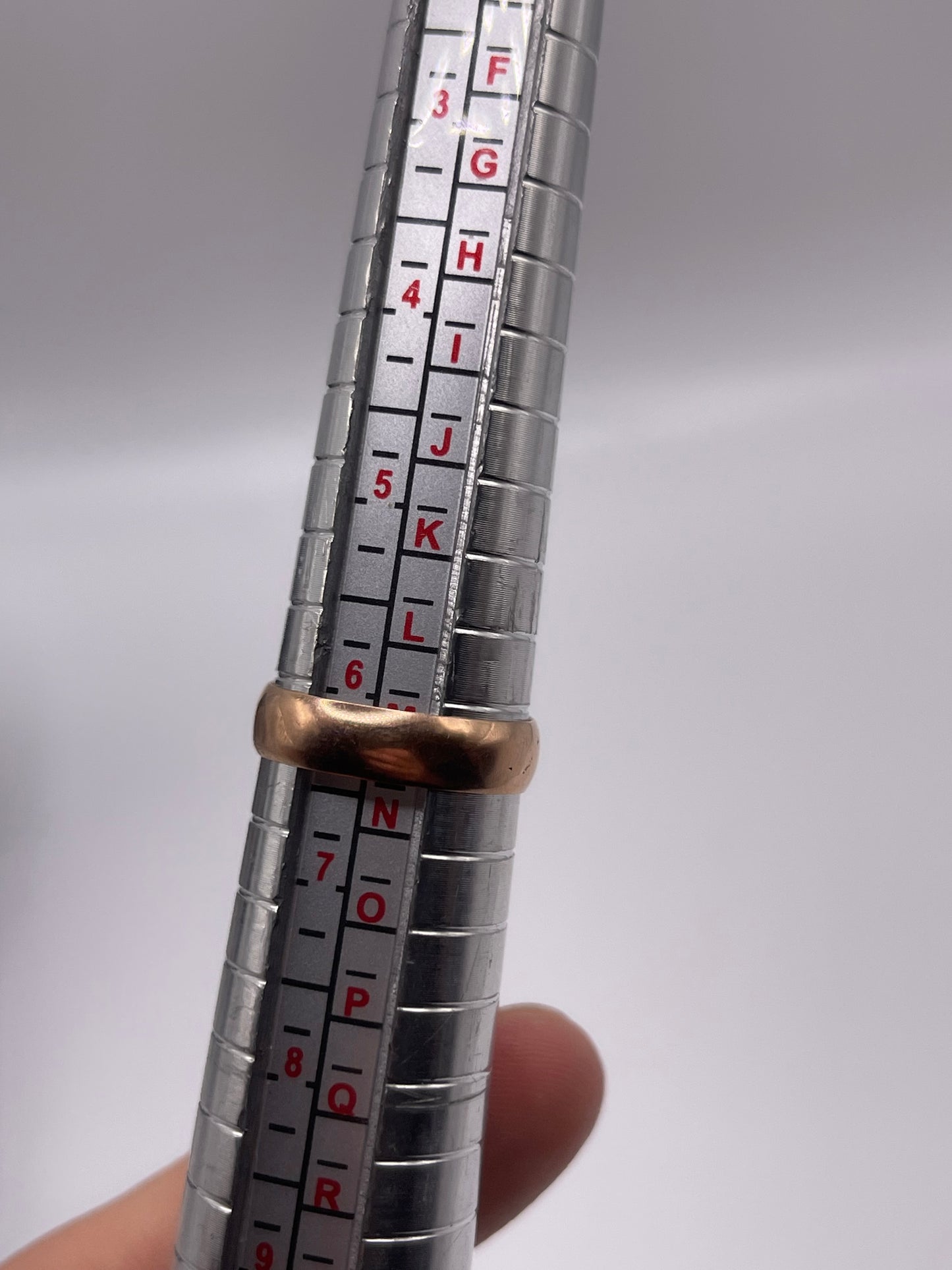 9ct rose gold band