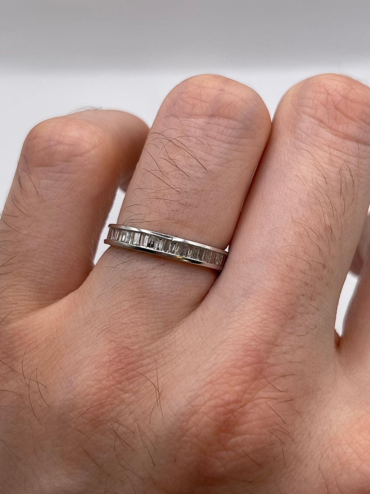 9ct white gold diamond ring