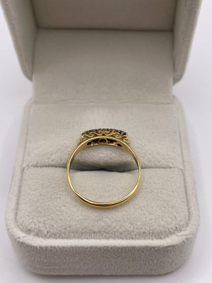 Antique 18ct gold diamond ring