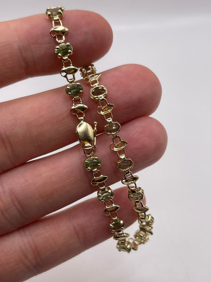 9ct gold quartz bracelet