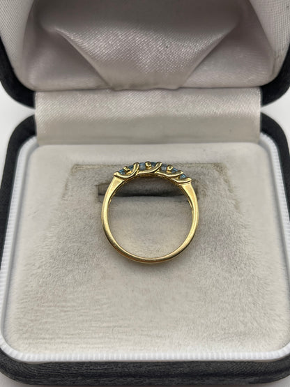 9ct gold topaz ring