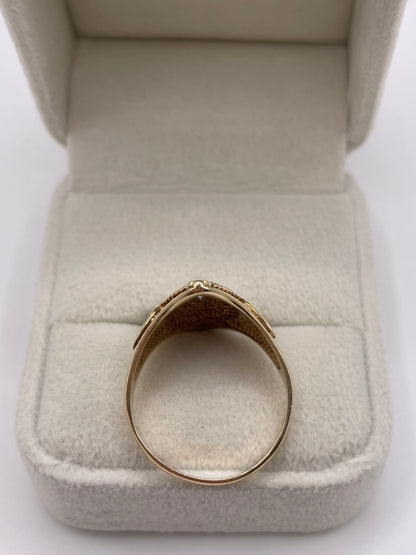 9ct gold diamond ring