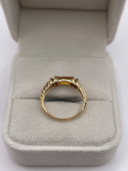 9ct gold citrine ring