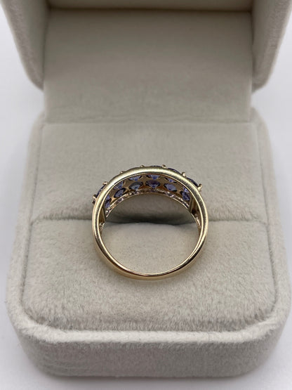 9ct gold tanzanite ring