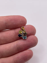 Load image into Gallery viewer, 9ct gold multi gemstone pendant
