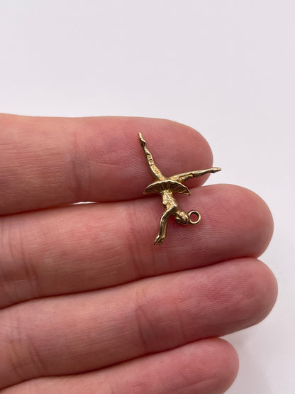 9ct gold ballerina charm