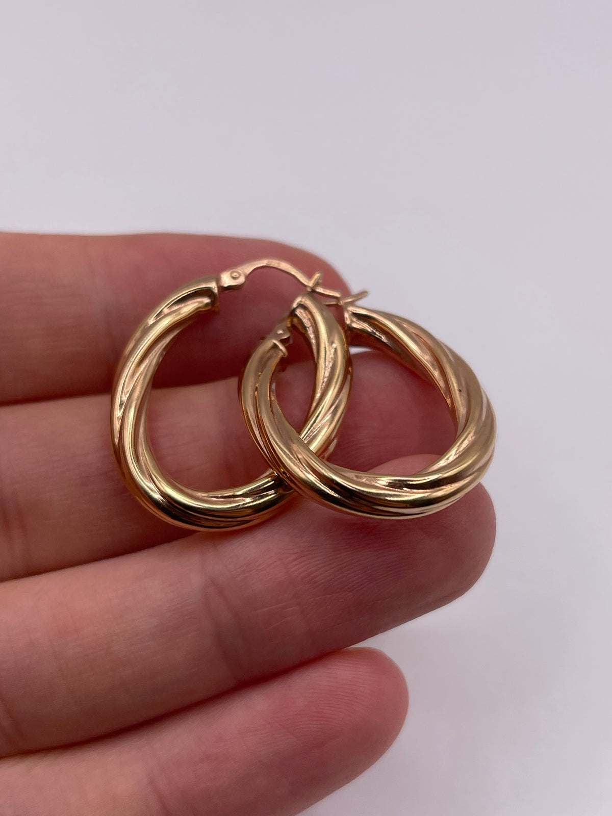 9ct gold Creole earrings
