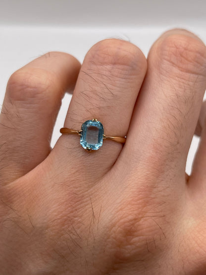 9ct rose gold paste ring