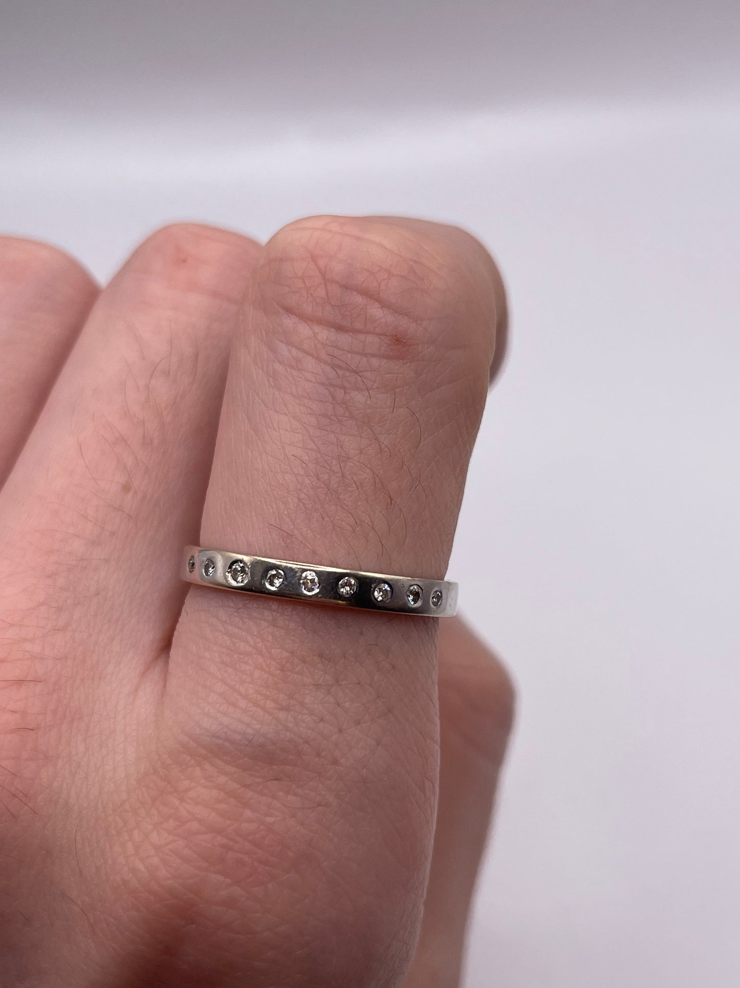 14ct white gold diamond ring