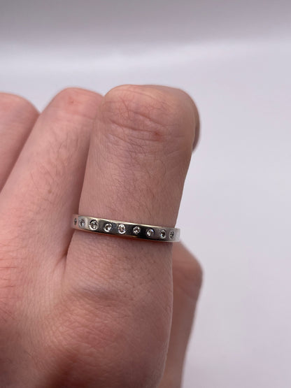 14ct white gold diamond ring