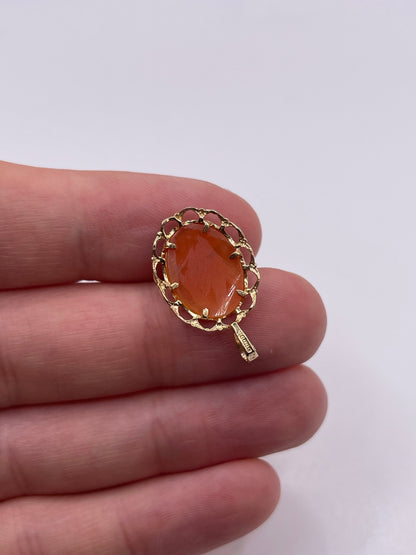 9ct gold cameo pendant