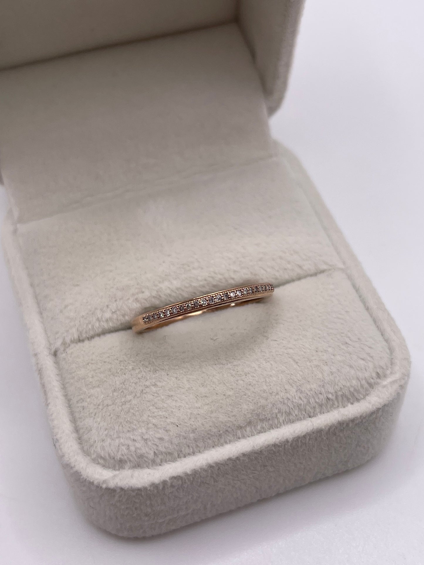 9ct rose gold diamond ring