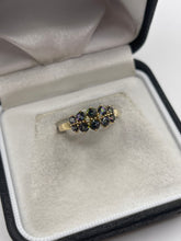 Load image into Gallery viewer, 9ct gold mystic topaz and diamond ring
