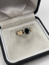 Load image into Gallery viewer, 9ct gold sapphire and diamond ring
