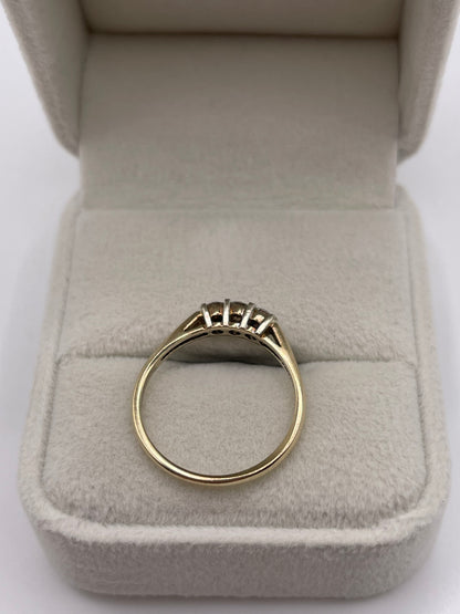 9ct gold diamond ring