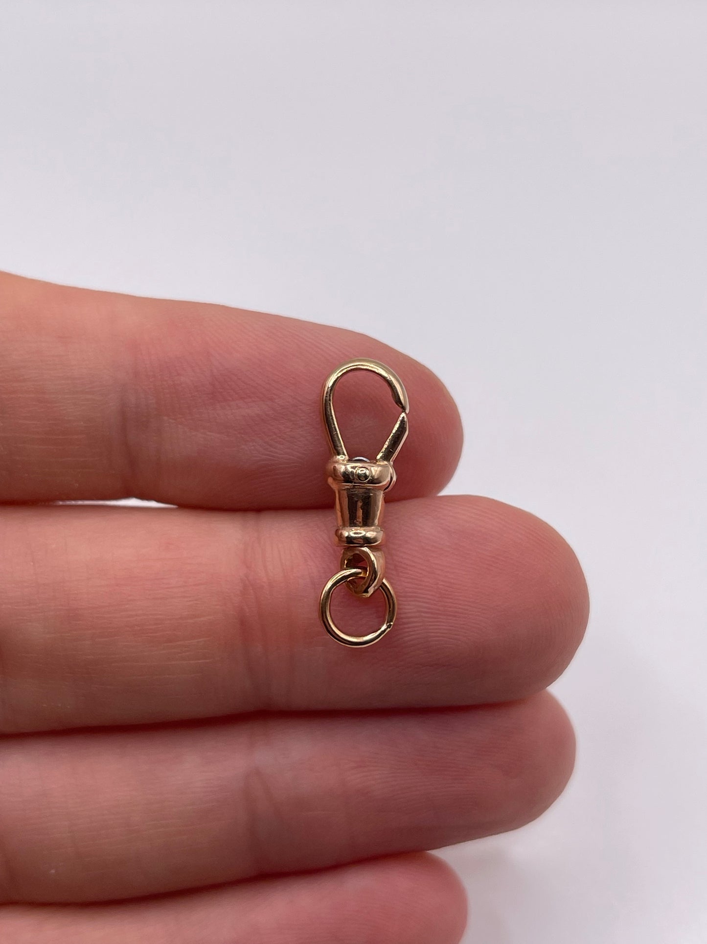 9ct rose gold dog clip 2