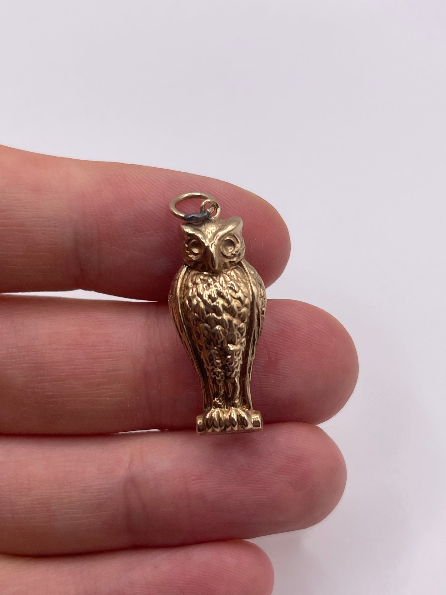 9ct gold owl charm