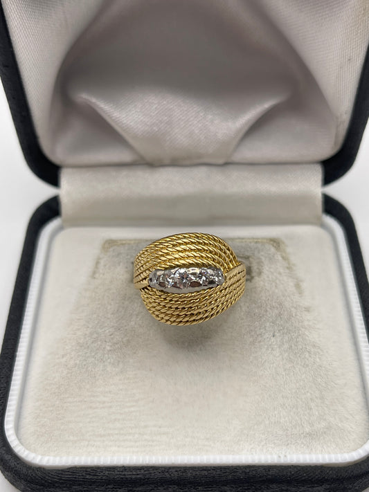 18ct gold diamond ring