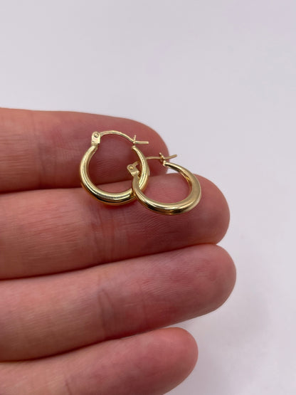 9ct gold Creole earrings
