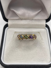 Load image into Gallery viewer, 9ct gold multi-gem ring

