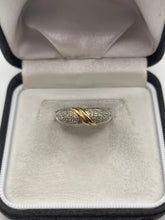 Load image into Gallery viewer, 9ct gold diamond cluster ring
