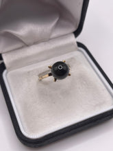 Load image into Gallery viewer, 9ct gold tigers eye ring

