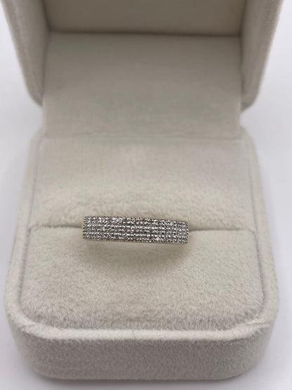 9ct gold diamond cluster ring