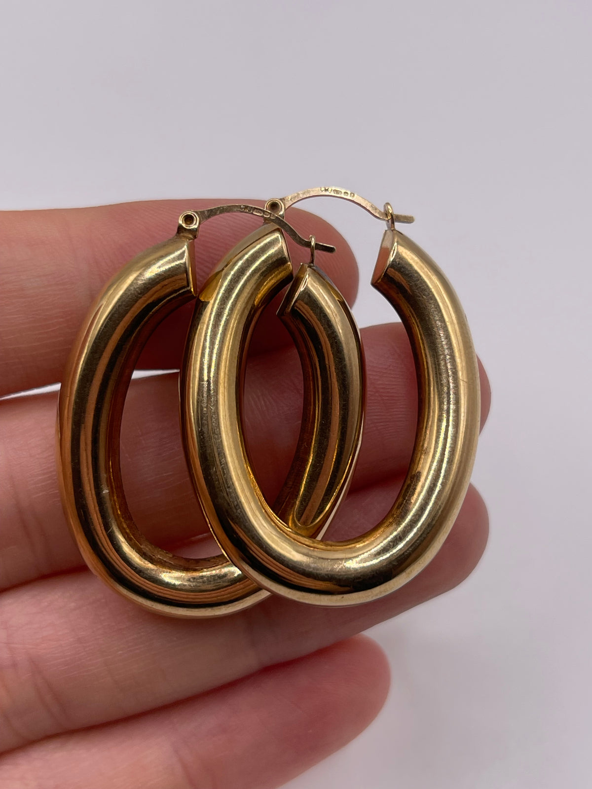9ct gold Creole earrings