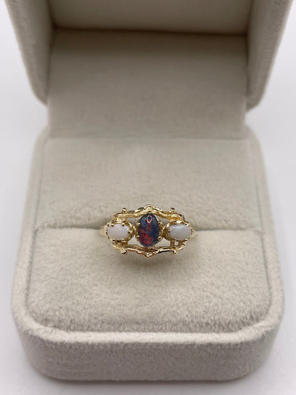 9ct gold opal ring