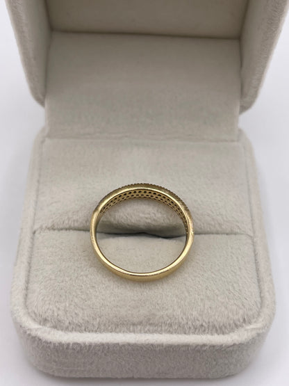 9ct gold diamond cluster ring