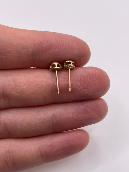 9ct gold diamond earrings