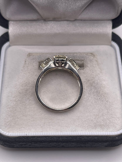 Silver cz ring