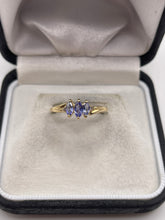 Load image into Gallery viewer, 9ct gold tanzanite and diamond ring
