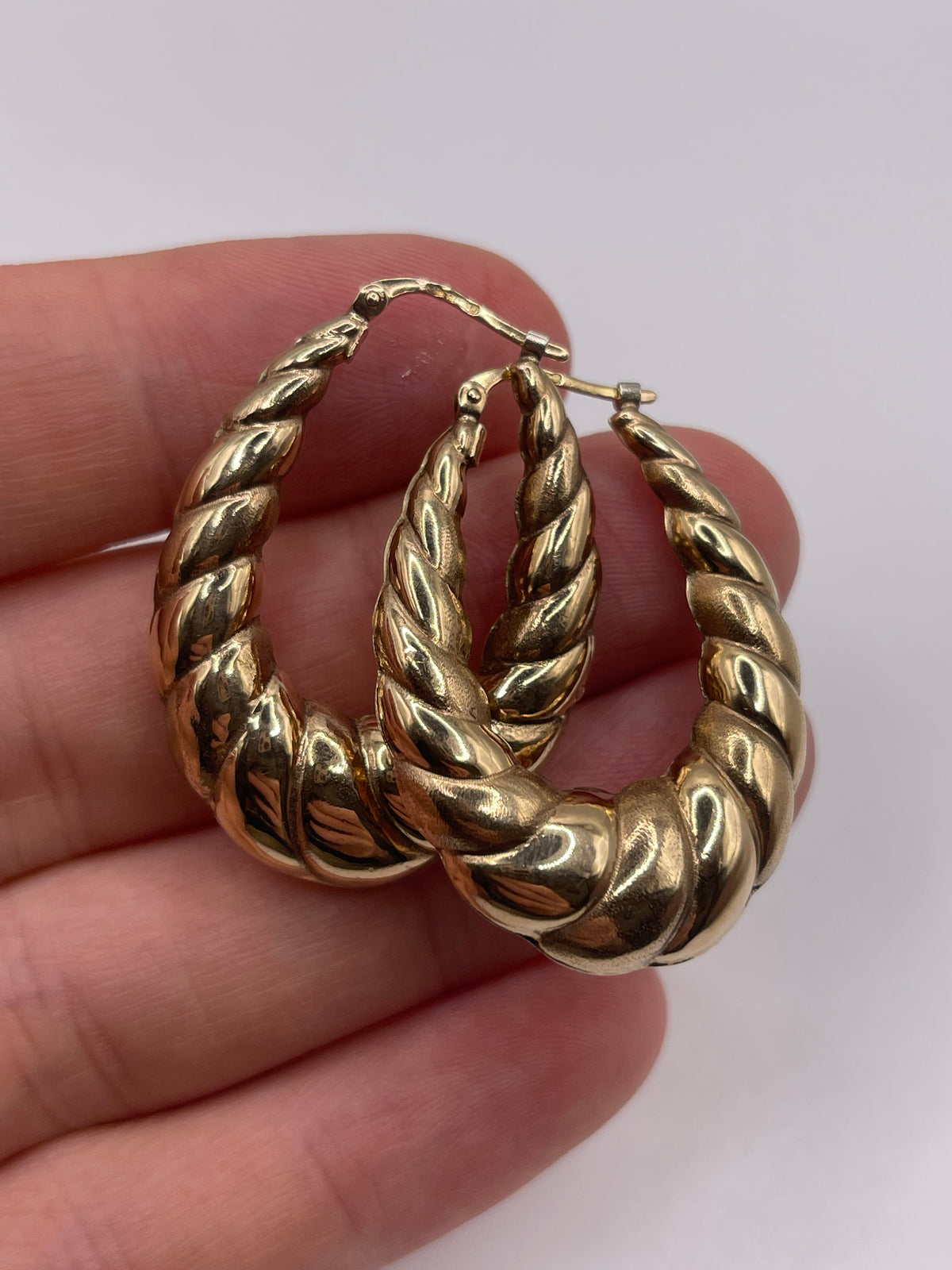 9ct gold Creole earrings
