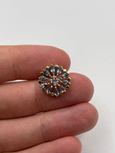 Load image into Gallery viewer, 9ct gold topaz and diamond pendant
